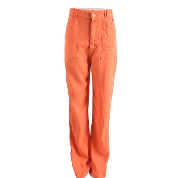 EUC Zara Womens Orange Wide Leg Pants - Picture 1 of 7